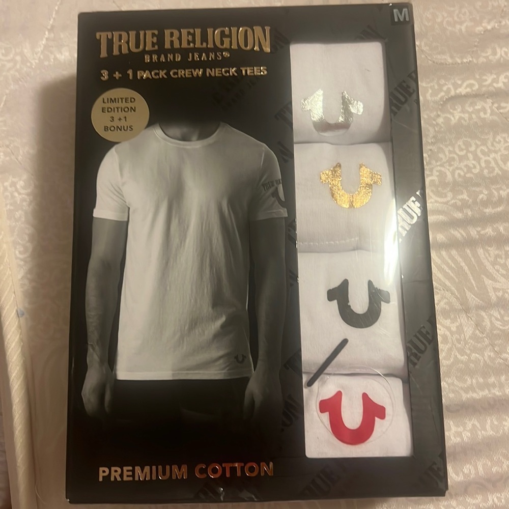 TRUE RELIGION CREW NECK TEES